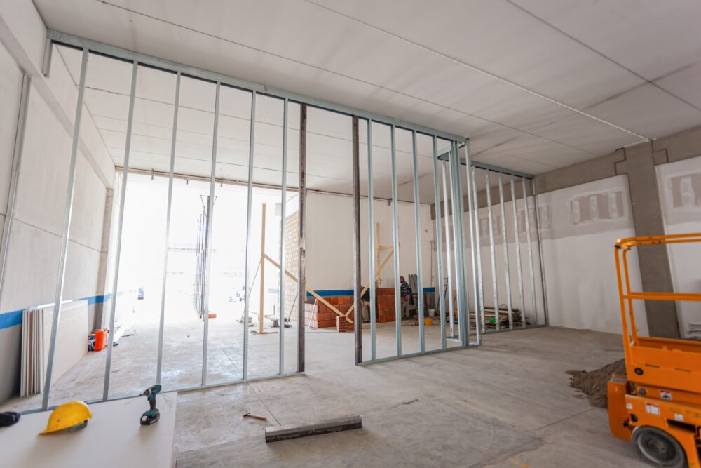 Refurbishment of a large industrial building.